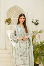 Elisol - Fancy Embroidered Slub Lawn Suit with Chiffon Dupatta | Ready To Wear