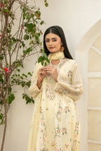 Elisol - Fancy Embroidered Slub Lawn Suit with Chiffon Dupatta | Ready To Wear
