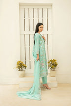 Elisol - Fancy Embroidered Slub Lawn Suit with Chiffon Dupatta | Ready To Wear