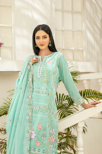 Elisol - Fancy Embroidered Slub Lawn Suit with Chiffon Dupatta | Ready To Wear