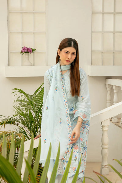Elisol - Fancy Embroidered Slub Lawn Suit with Chiffon Dupatta | Ready To Wear