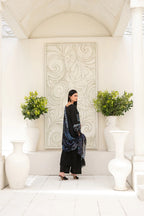 Embroidered Cross Slub Lawn Suit With Cotton Trouser | Ready To Wear