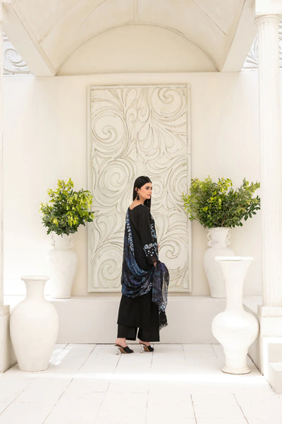Embroidered Cross Slub Lawn Suit With Cotton Trouser | Ready To Wear