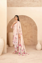 03-Piece Embroidered Chamki Lawn With Printed Dupatta | Ready To Wear