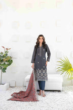 Ayna - Embroidered Printed Lawn Suit With Cotton Trouser | Ready To Wear