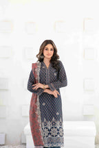 Ayna - Embroidered Printed Lawn Suit With Cotton Trouser | Ready To Wear
