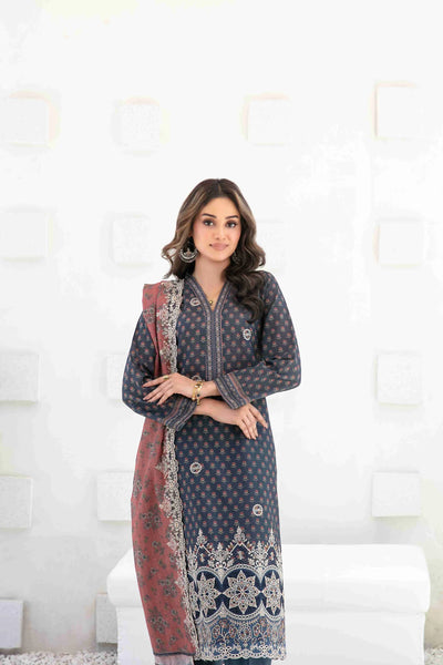 Ayna - Embroidered Printed Lawn Suit With Cotton Trouser | Ready To Wear