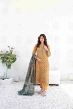 Ayna - Embroidered Printed Lawn Suit With Cotton Trouser | Ready To Wear