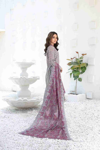 Ayna - Embroidered Printed Lawn Suit With Cotton Trouser | Ready To Wear