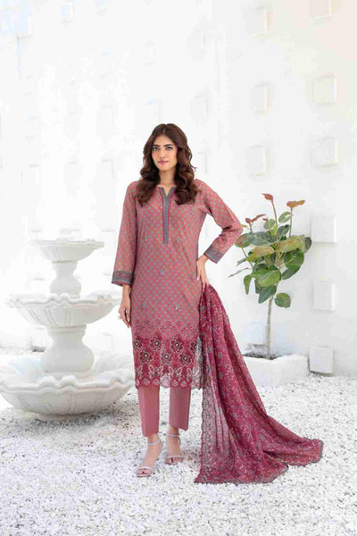 Ayna - Embroidered Printed Lawn Suit With Cotton Trouser | Ready To Wear