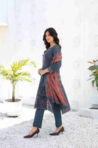 Ayna - Embroidered Printed Lawn Suit With Cotton Trouser | Ready To Wear