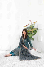 Ayna - Embroidered Printed Lawn Suit With Cotton Trouser | Ready To Wear
