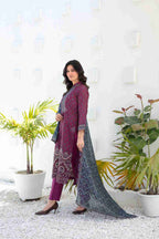 Ayna - Embroidered Printed Lawn Suit With Cotton Trouser | Ready To Wear