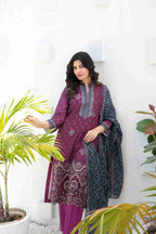 Ayna - Embroidered Printed Lawn Suit With Cotton Trouser | Ready To Wear