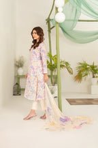 Sionya: 03-Piece Printed Lawn Suit With Chiffon Dupatta | Ready To Wear
