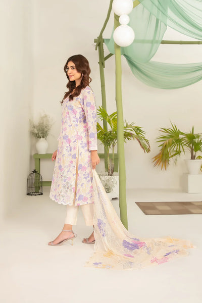 Sionya: 03-Piece Printed Lawn Suit With Chiffon Dupatta | Ready To Wear