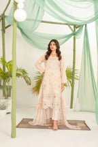 03-Piece Printed Lawn Suit With Chiffon Dupatta | Ready To Wear