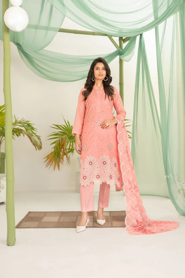 Sionya: 03-Piece Printed Lawn Suit With Chiffon Dupatta | Ready To Wear