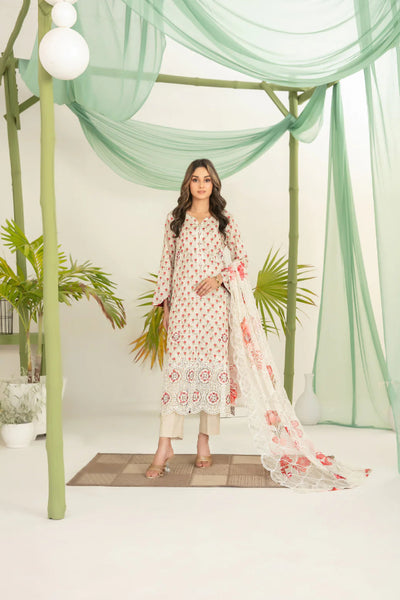 Sionya - 03-Piece Printed Lawn Suit With Chiffon Dupatta | Ready To Wear