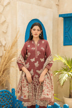 Digital Printed Fancy Lawn 3-Piece Suit with Lawn Dupatta | Ready To Wear