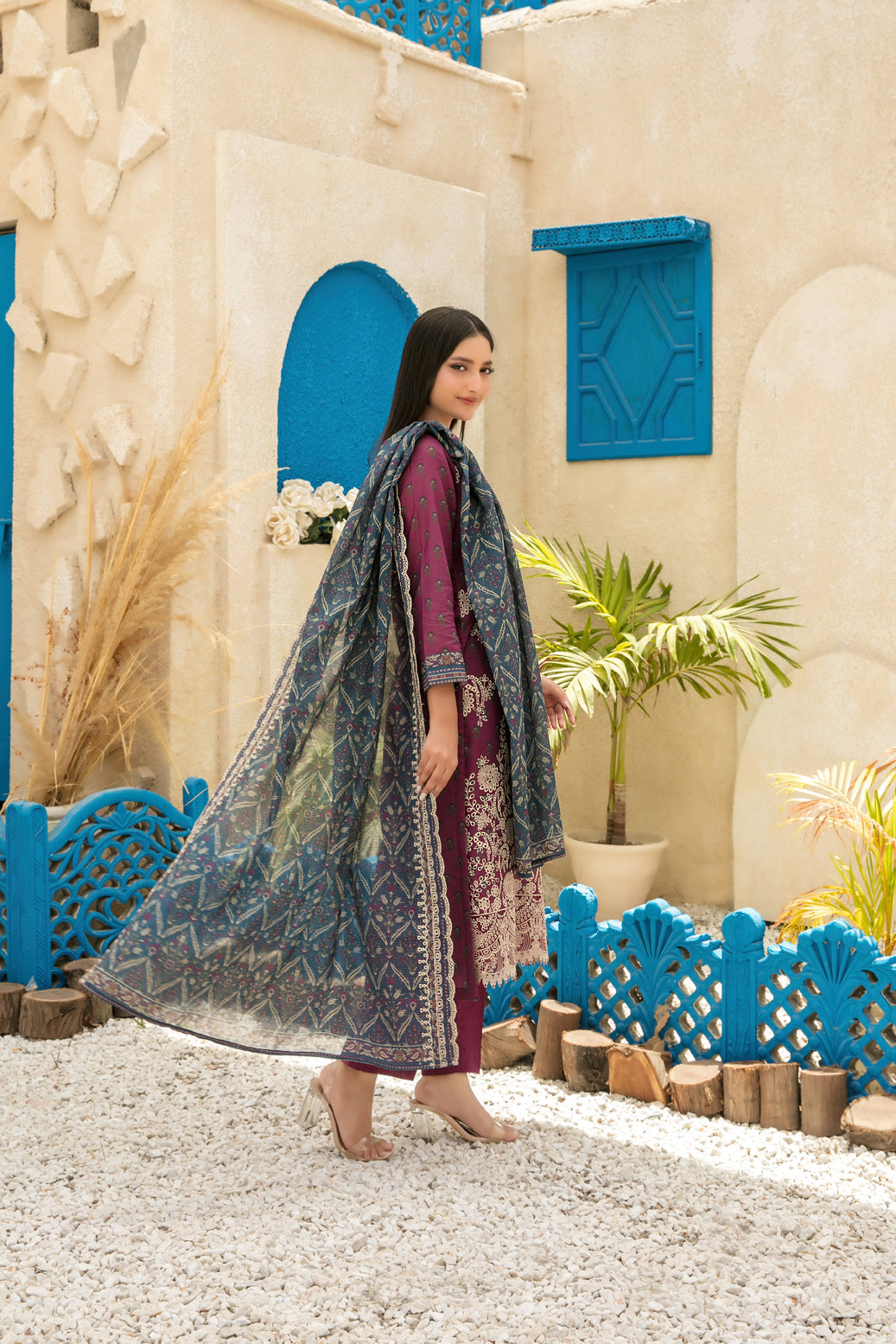 Digital Printed Fancy Lawn Suit with Digital Printed Lawn Dupatta | Ready to Wear