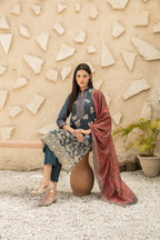 Printed Fancy Lawn Suit with Digital Printed Lawn Dupatta | Ready To Wear