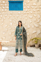 Embroidered Printed Lawn Suit WIth Digital Printed Dupatta | Ready To Wear