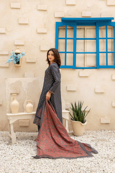 3 Piece Laveen Embroidery Lawn Suit With Digital Lawn Dupatta | Ready To Wear