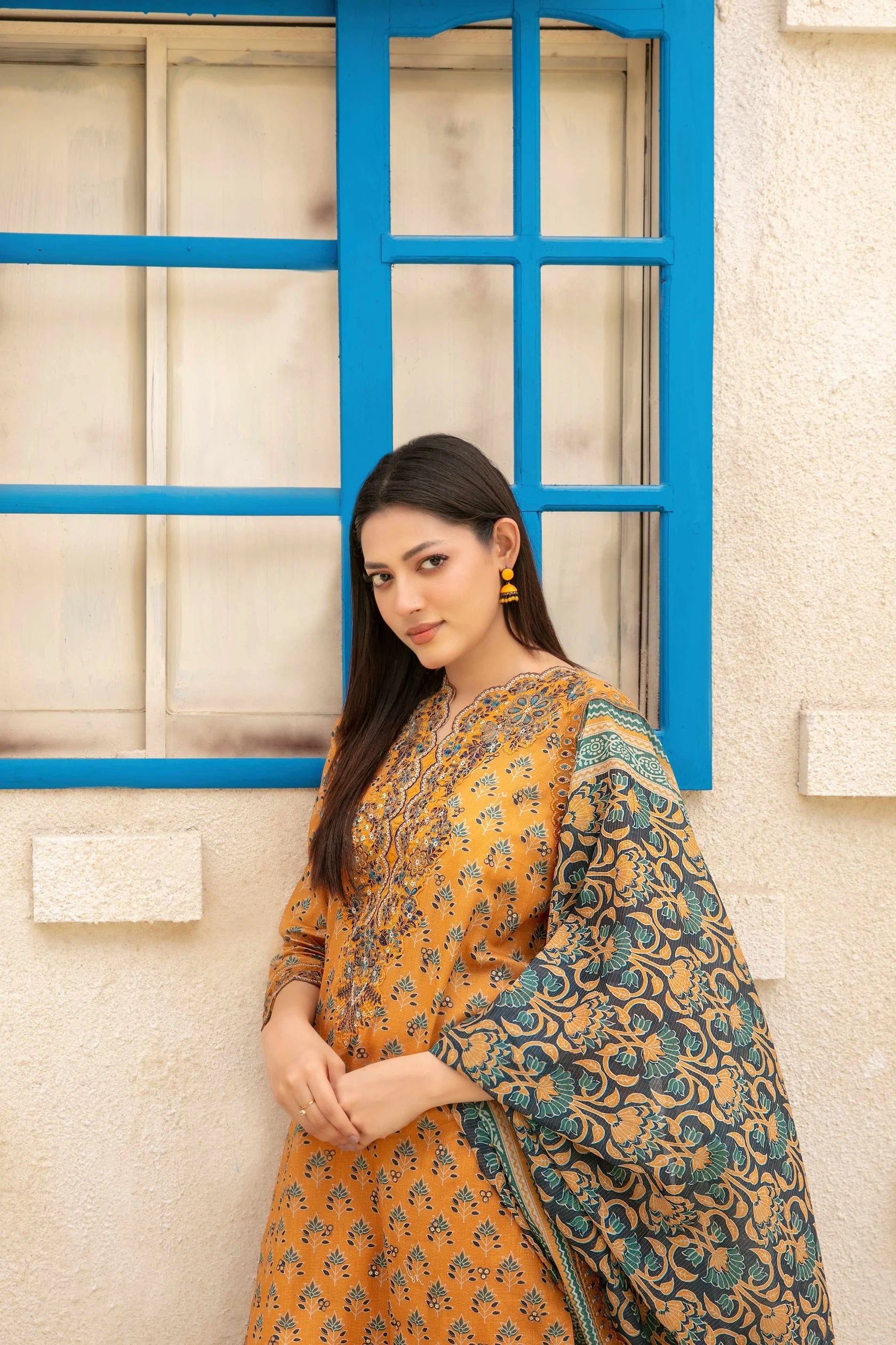3-Piece Suit Embroidered Digital Printed Fancy Lawn | Ready To Wear