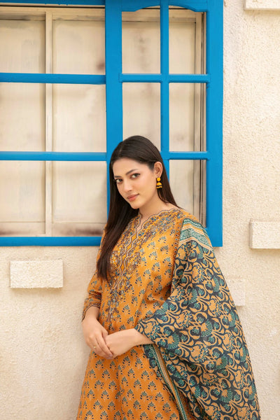 3-Piece Suit Embroidered Digital Printed Fancy Lawn | Ready To Wear