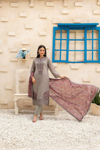 Laveen - Embroidered Printed Lawn Suit With Cotton Trouser | Ready To Wear