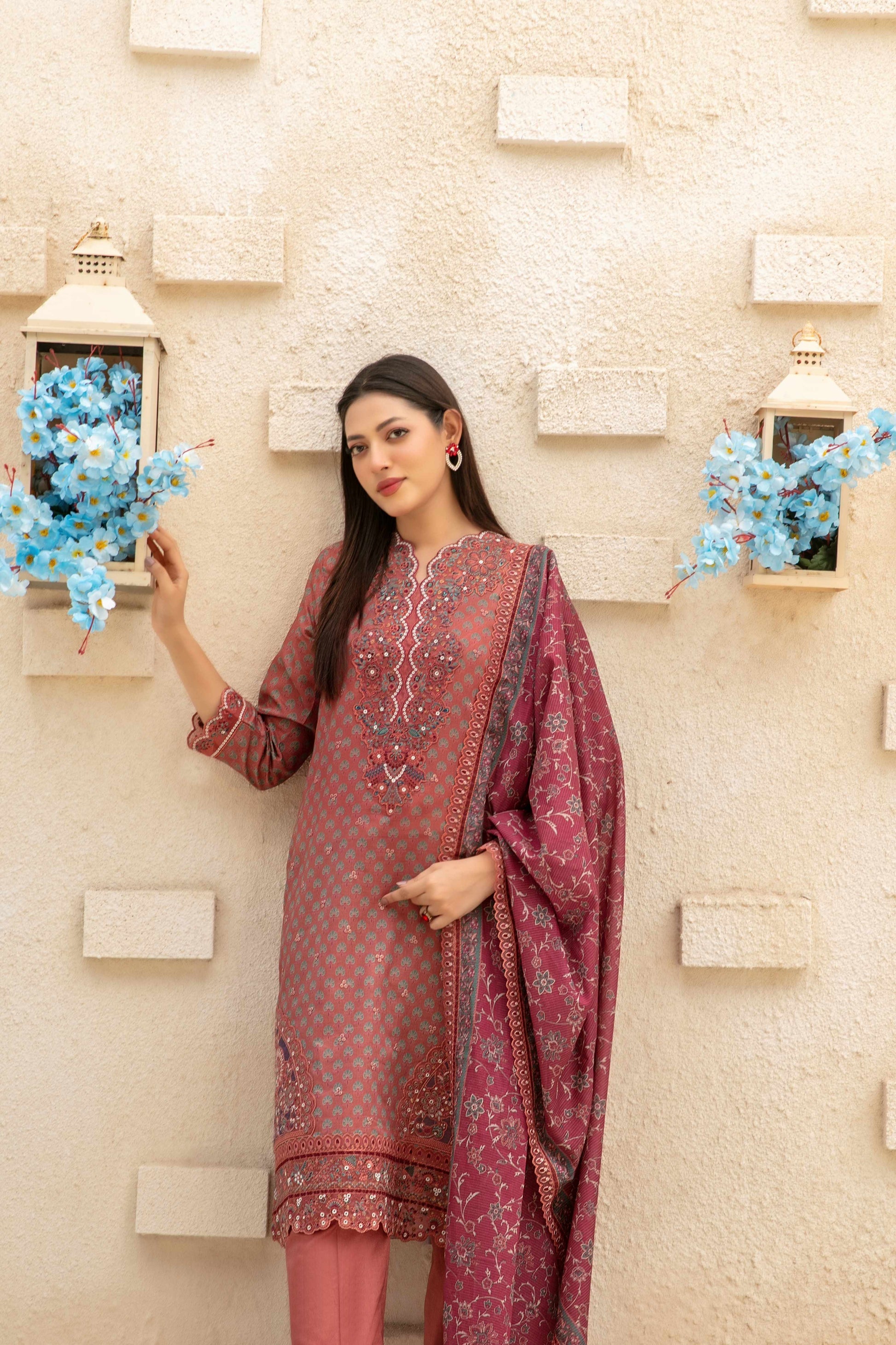 3 Piece Laveen Emb Lawn | Read To Wear