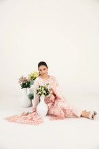 03-Piece Embroidered Lawn Suit & Plain Cotton Trouser | Ready To Wear