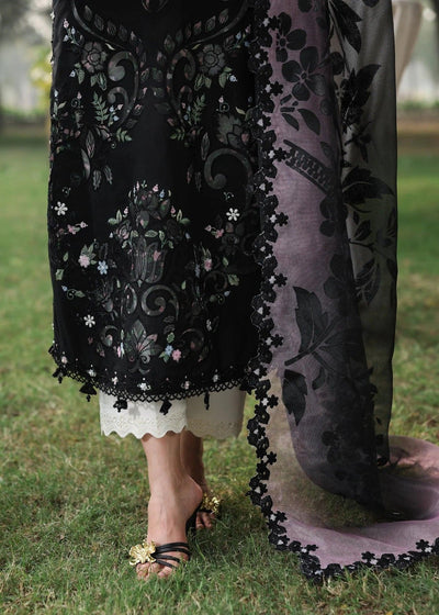 Lawn Suit with Chiffon Dupatta | Laser & Chicken Kari Work | Ready To Wear