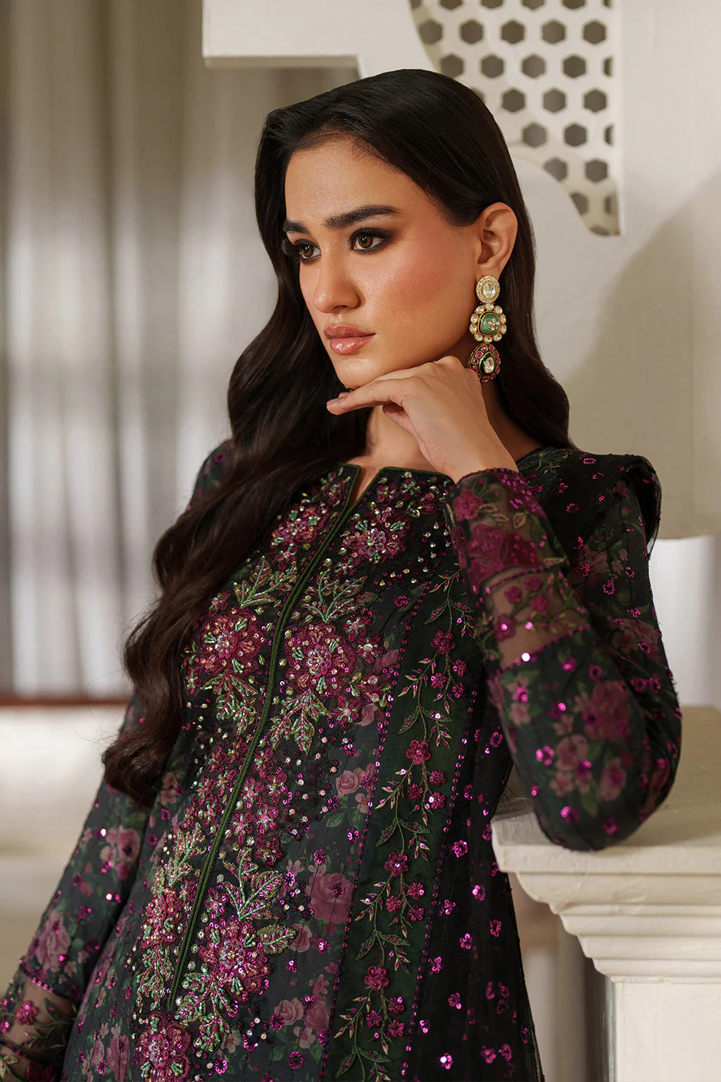 03-Piece Printed Lawn With Embroidered - Ready To Wear