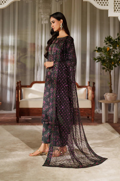 03-Piece Printed Lawn With Embroidered - Ready To Wear