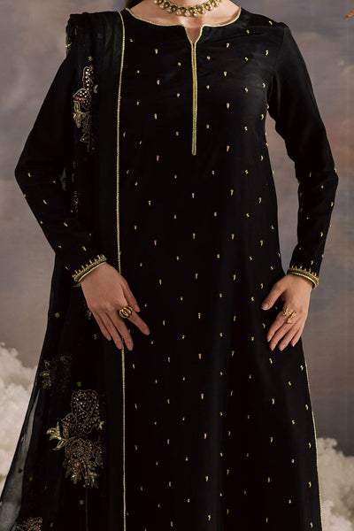 03 Piece Luxury Embroidered Chiffon Suit - Ready To Wear