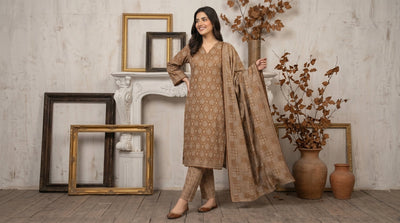 Marium 3Pcs Lawn Suit With Lawn Dupatta | Ready To Wear