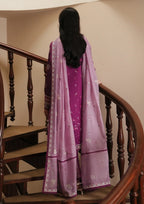 03 Piece Embroidered Egyptian Lawn Suit - Ready To Wear