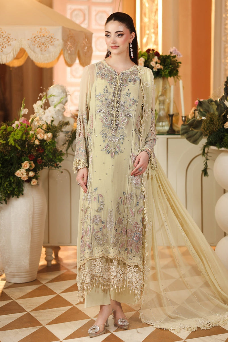Chiffon Collection: Embroidered Luxury Suit with Adda Work | Ready To Wear