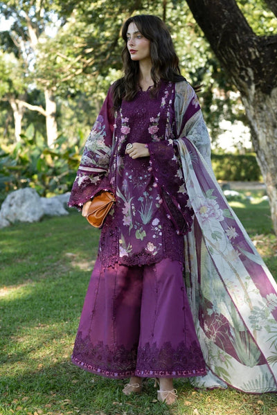 Heavy Embroidered Lawn Suit with Chiffon Dupatta | Ready To Wear