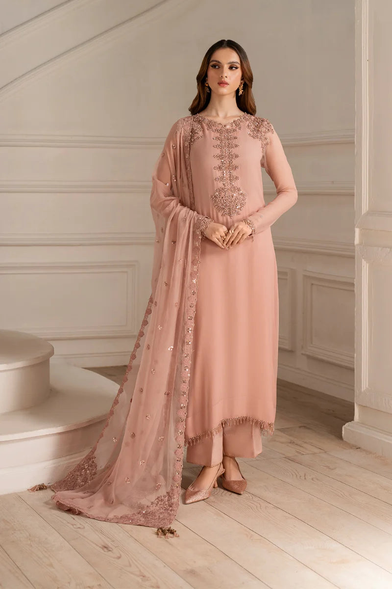 03-Piece Embroidered Chiffon Suit | Ready To Wear