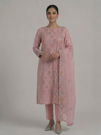 Pastel Shades: Geometric Sequence-Embroidered Bember Chiffon Luxury Collection | Ready To Wear