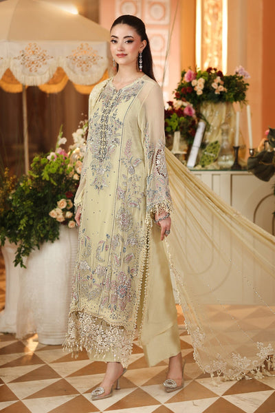 Chiffon Collection: Embroidered Luxury Suit with Adda Work | Ready To Wear