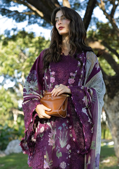 Heavy Embroidered Lawn Suit with Chiffon Dupatta | Ready To Wear