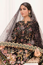 Adda Work Formal Bridal 3 Pcs Suit in Black | Net Shirt & Dupatta | Ready To Wear