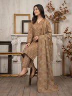 Marium 3Pcs Lawn Suit With Lawn Dupatta | Ready To Wear
