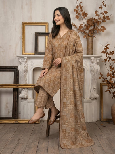 Marium 3Pcs Lawn Suit With Lawn Dupatta | Ready To Wear