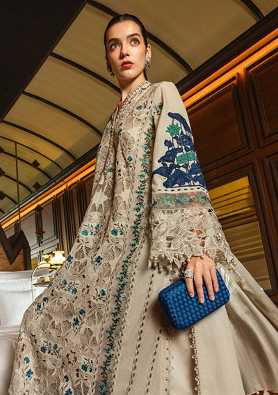 3 Pcs Heavy Embroidered Lawn Suit with Chikankari Work & Chiffon Dupatta| RTW
