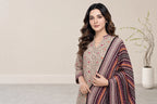 03-Piece Printed Lawn Suit With Cotton Shalwar | Ready To Wear